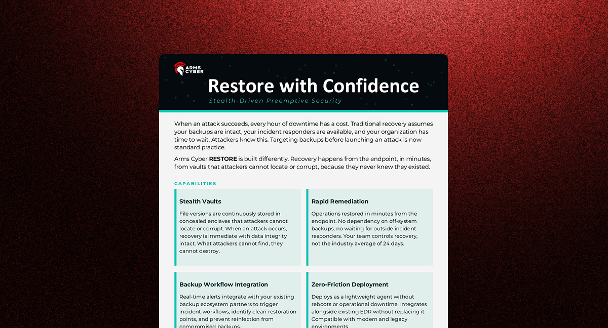 Restore with Confidence