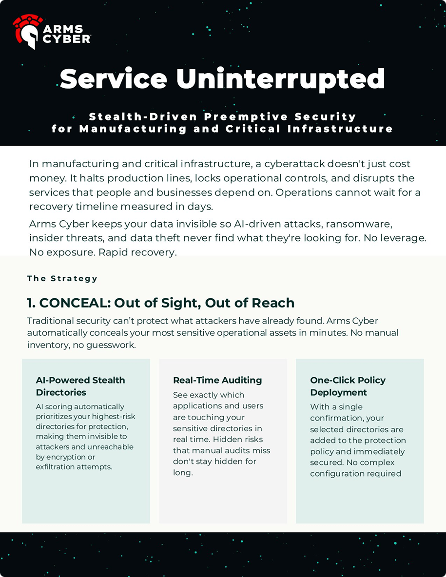 Service Uninterrupted — Arms Cyber solution brief