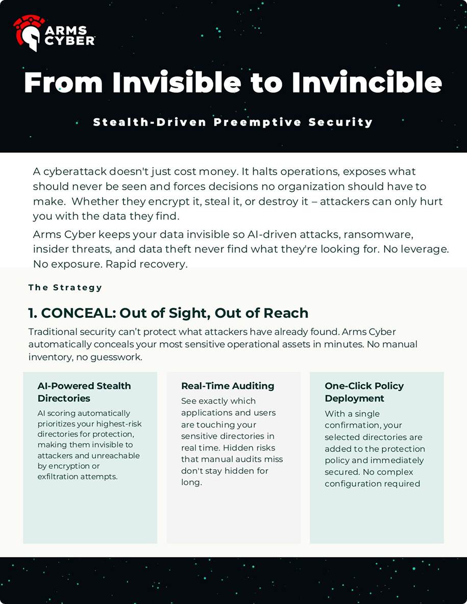 From Invisible to Invincible — Arms Cyber solution brief